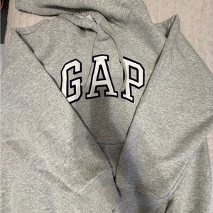 GAP Light Gray Fleece Hoodie